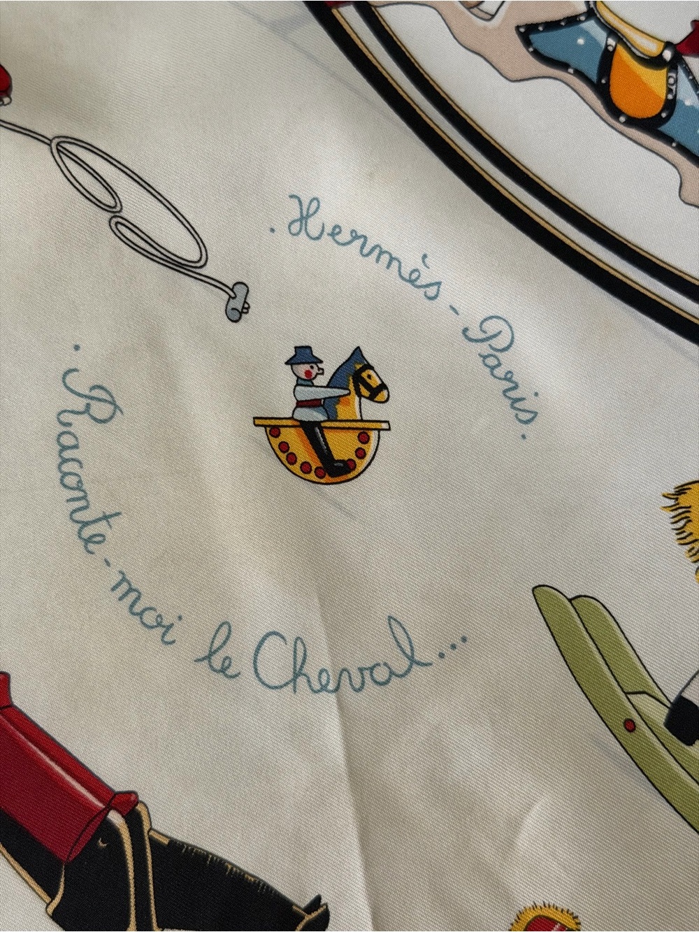 Hermes Raconte Moi Le Cheval Silk Scarf. - Picture 15 of 16